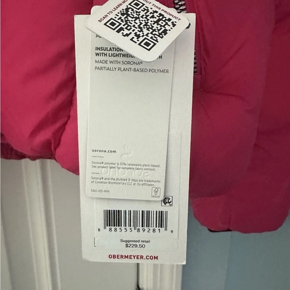 Obermeyer Kids Pink Puffer Jacket - Picture 6 of 7